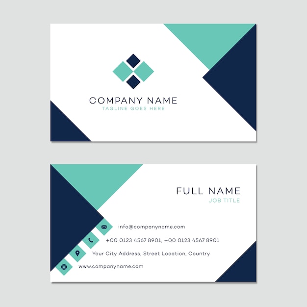 Vettore gratuito business card template