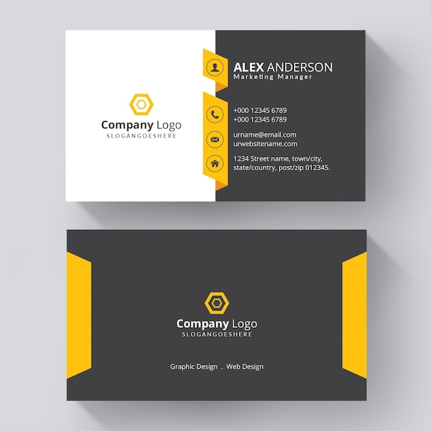 Free vector business card template