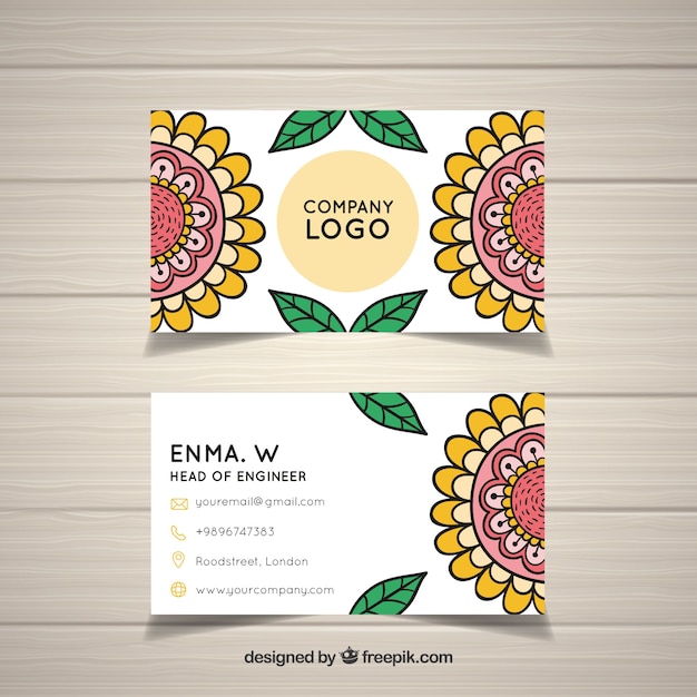 Free vector business card template