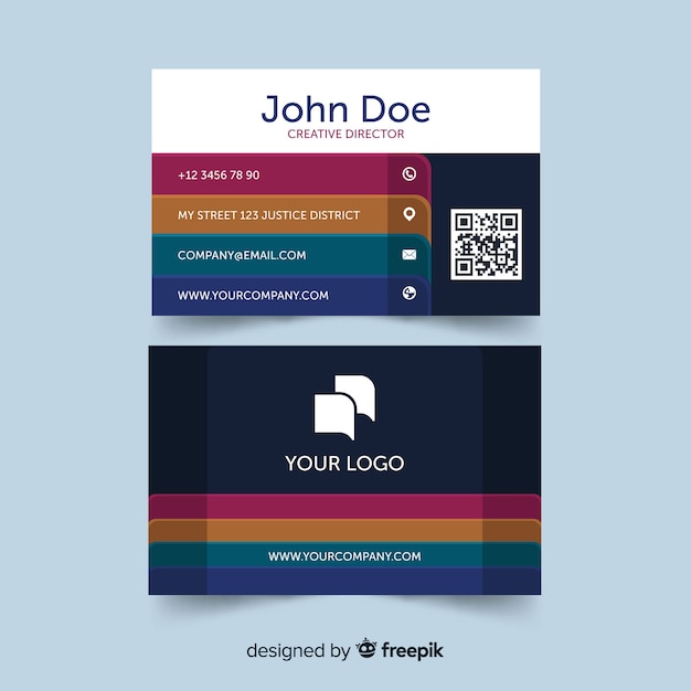 Free vector business card template