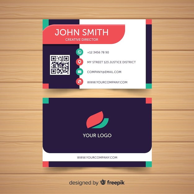 Free vector business card template