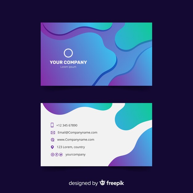 Business card template