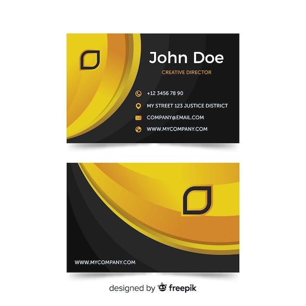 Free vector business card template