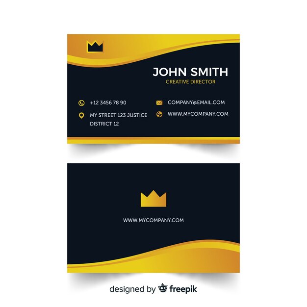 Business card template