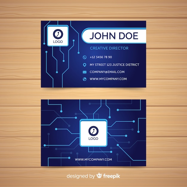 Free vector business card template