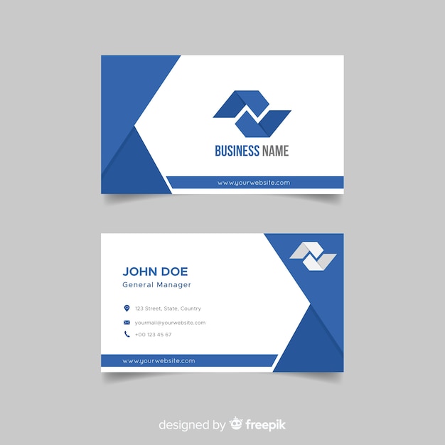 Free vector business card template