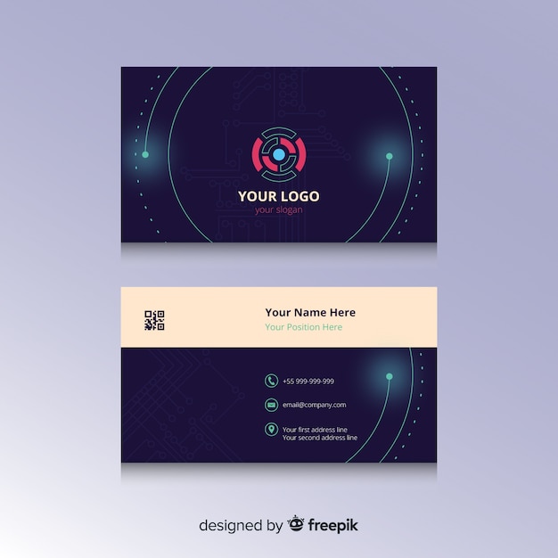 Free vector business card template