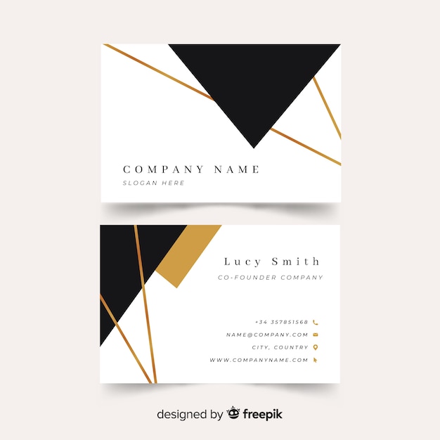 Business card template