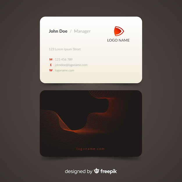 Business card template