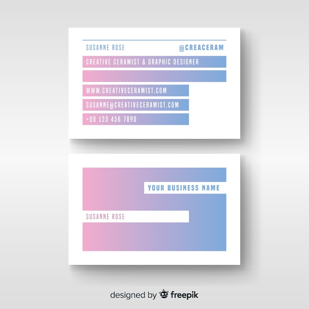 Business card template