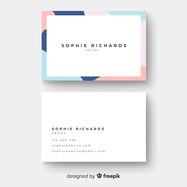 Business card template