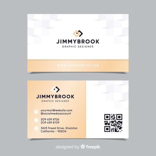 Free vector business card template