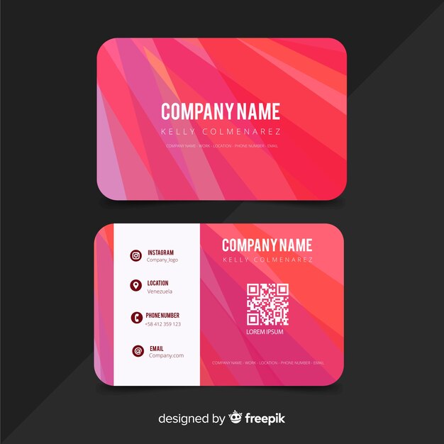 Business card template