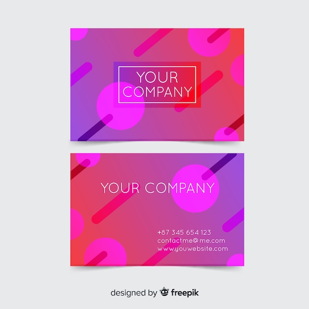 Business card template