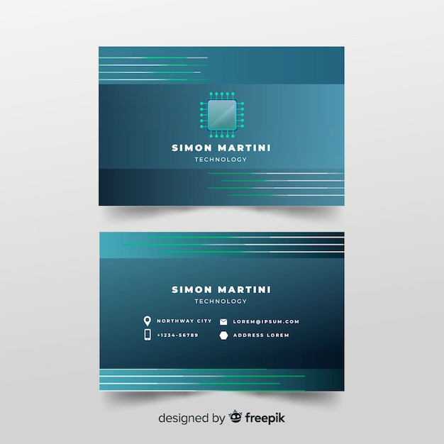 Free vector business card template