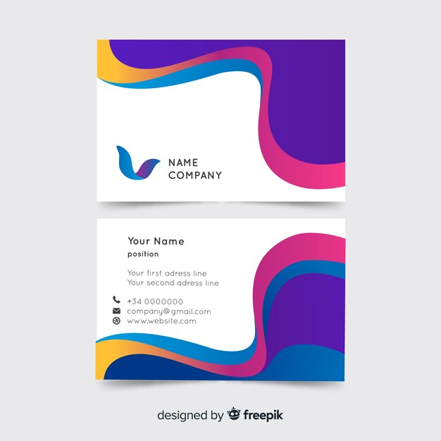 Business card template