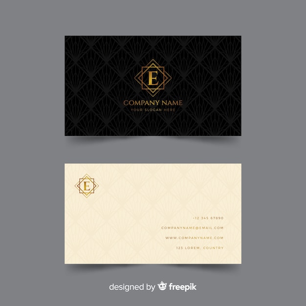 Free vector business card template