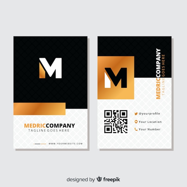 Free vector business card template