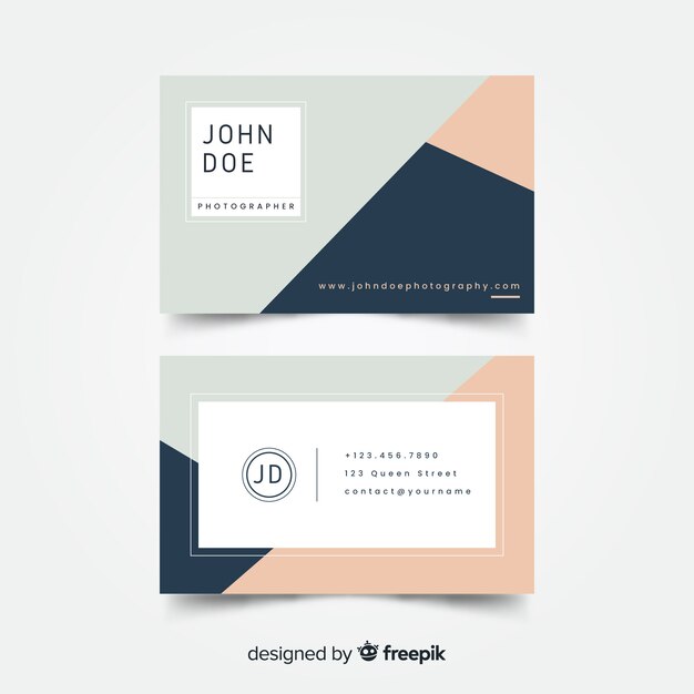 Free vector business card template