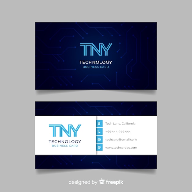 Free vector business card template