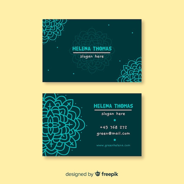 Free vector business card template