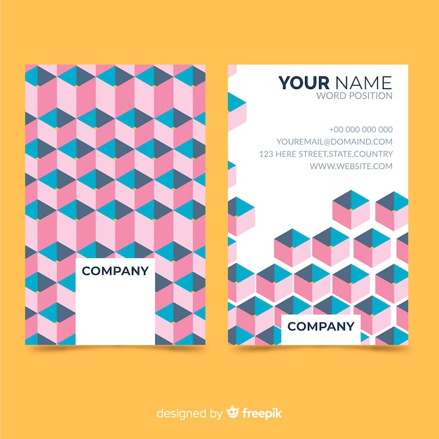 Free vector business card template