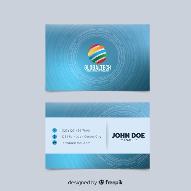 Free vector business card template