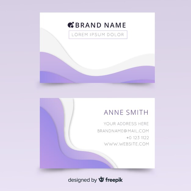 Business card template