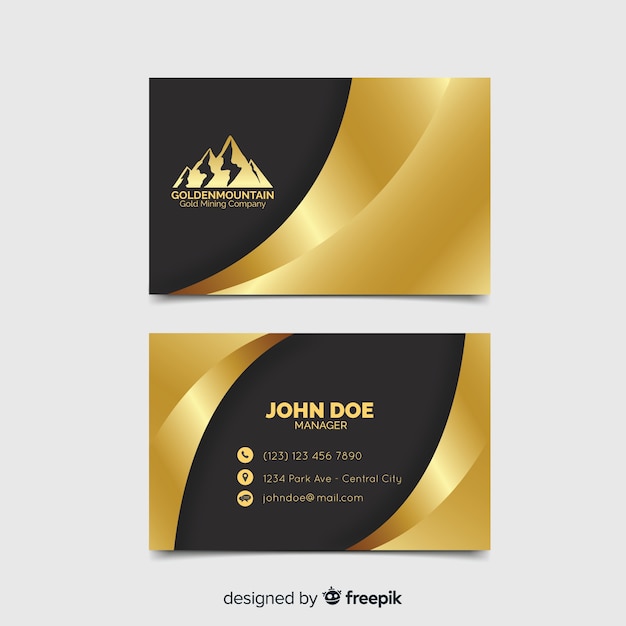 Free vector business card template