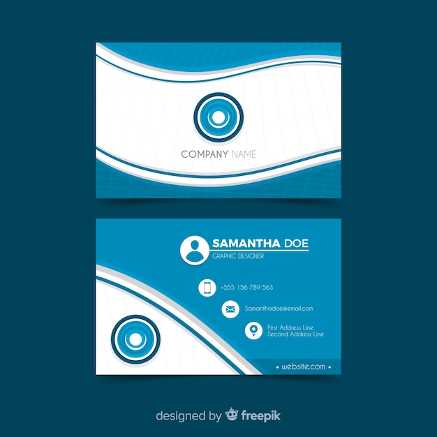 Business card template