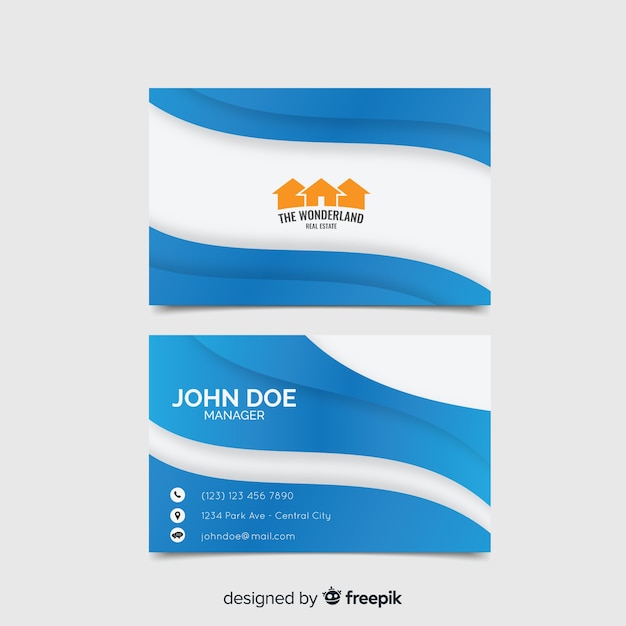 Free vector business card template