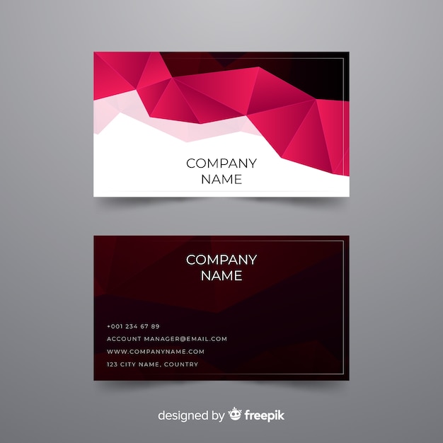 Business card template