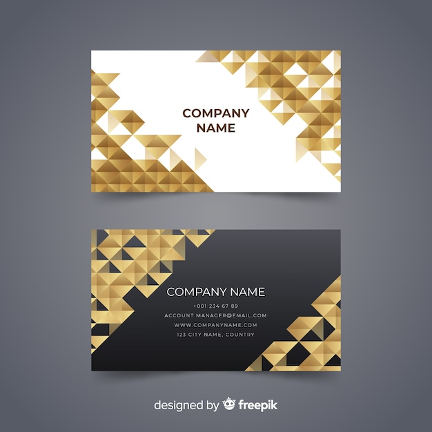 Free vector business card template