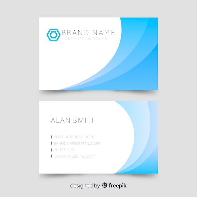 Business card template