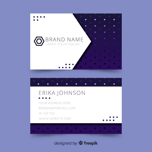 Business card template