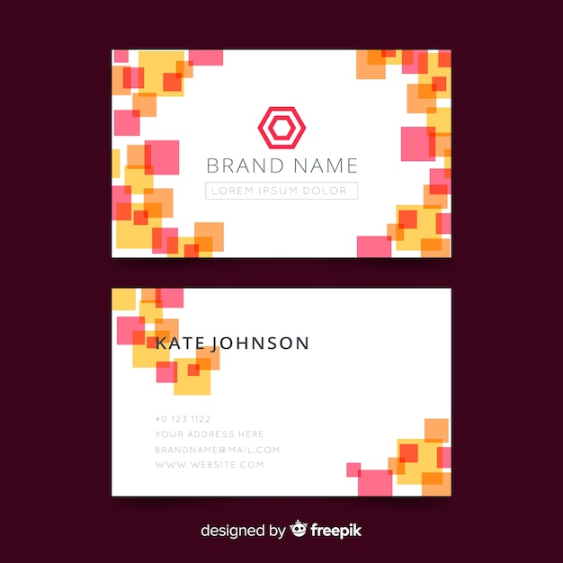 Business card template