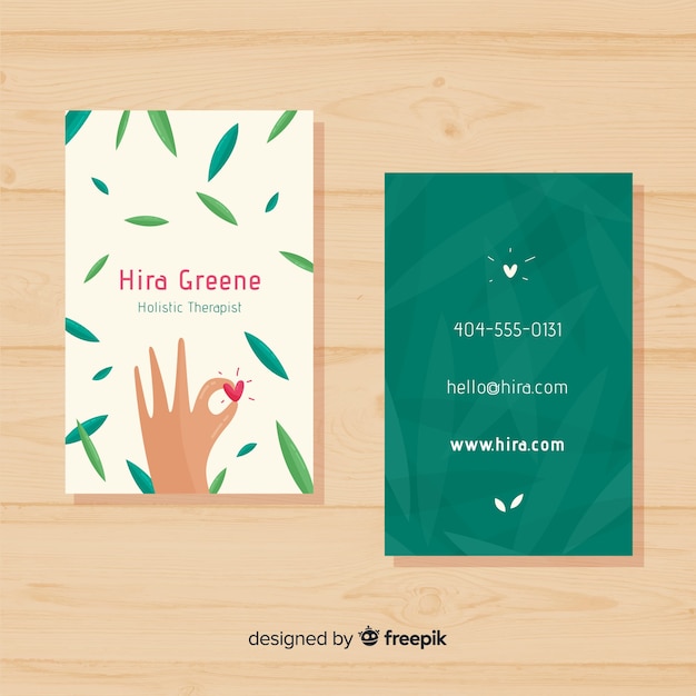 Free vector business card template