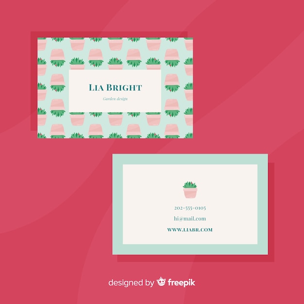 Free vector business card template