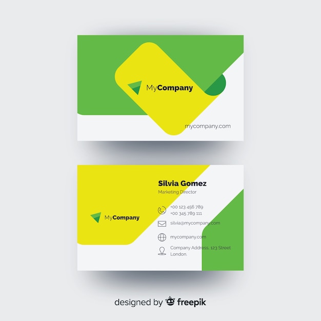 Free vector business card template