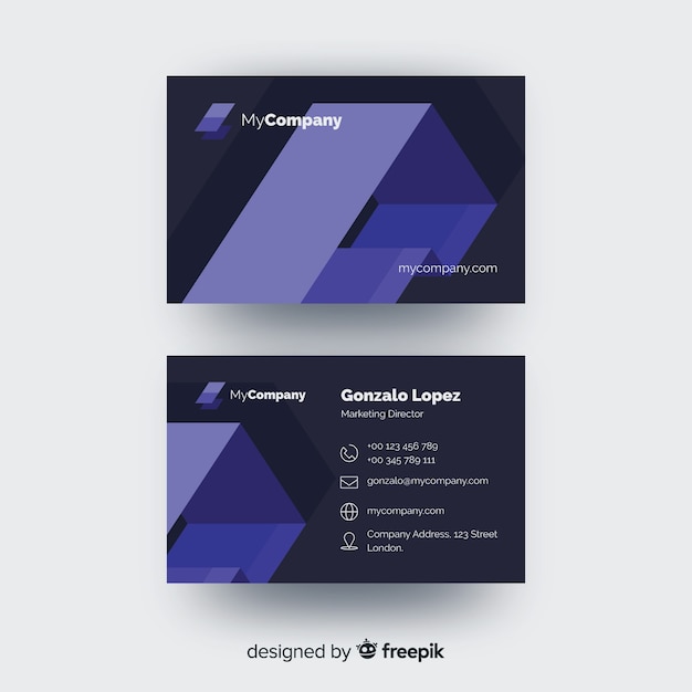 Business card template