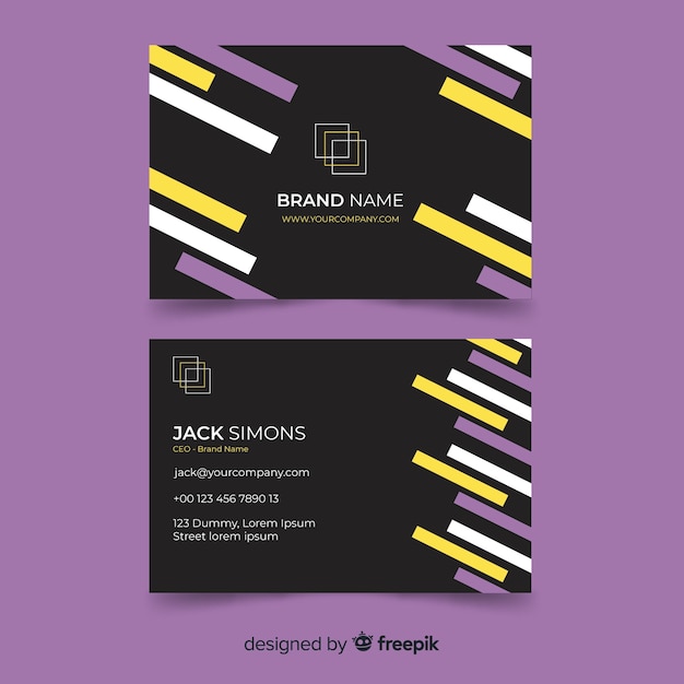 Business card template