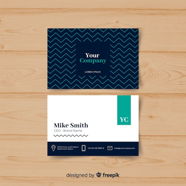 Business card template