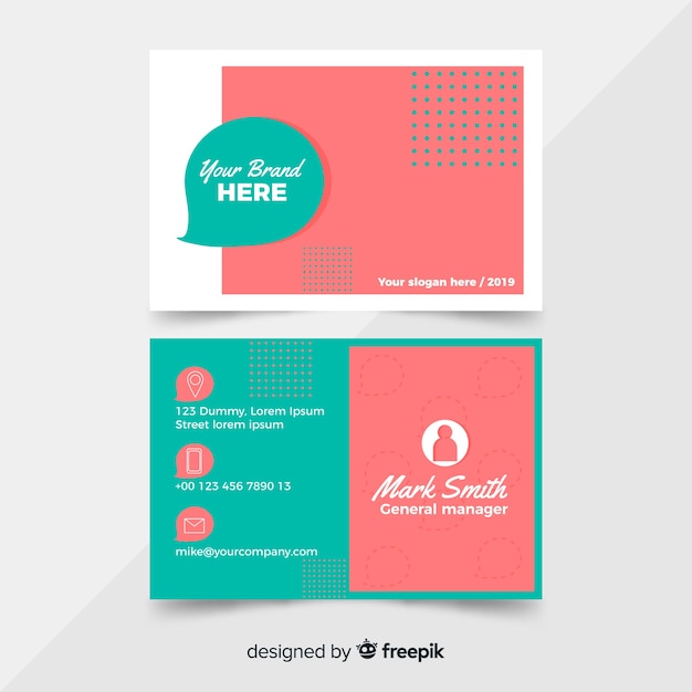 Business card template