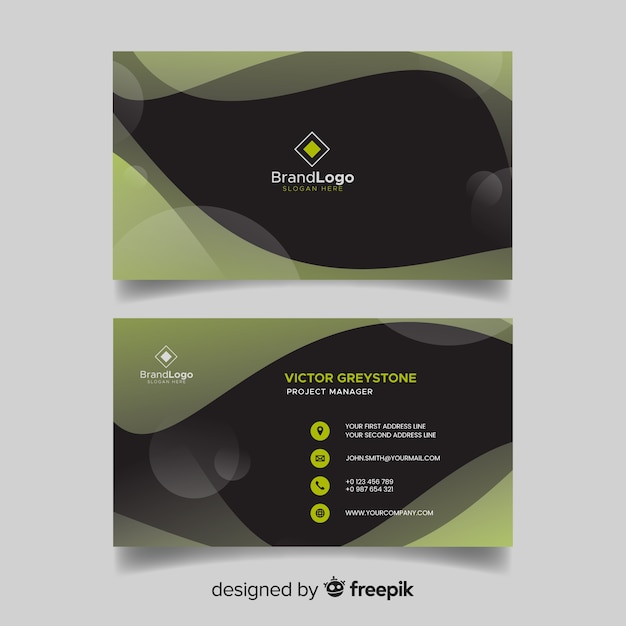 Free vector business card template