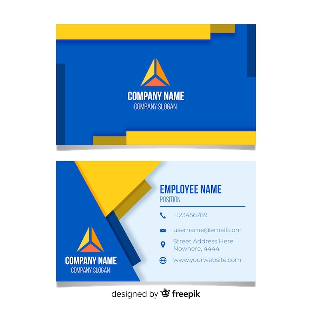 Business card template