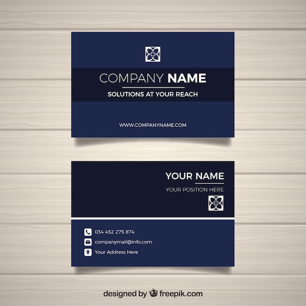 Free vector business card template