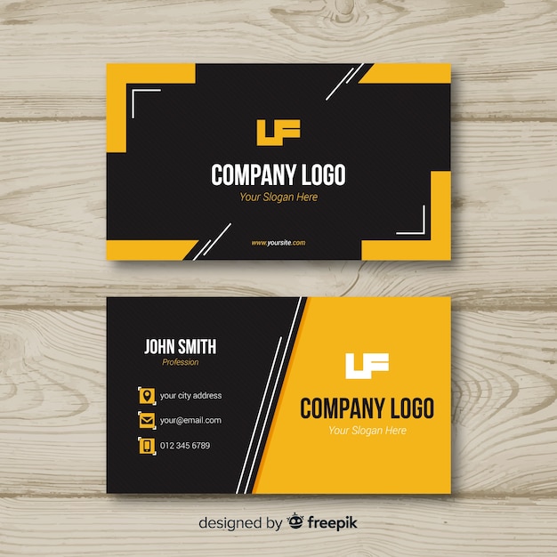 Free vector business card template