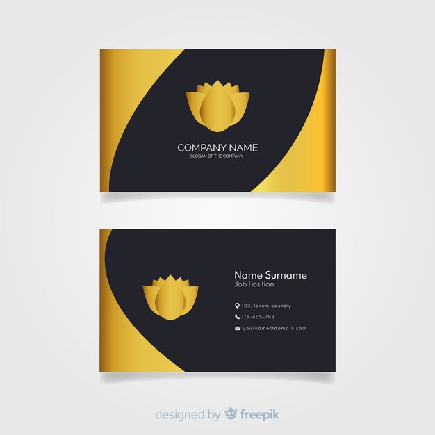 Free vector business card template