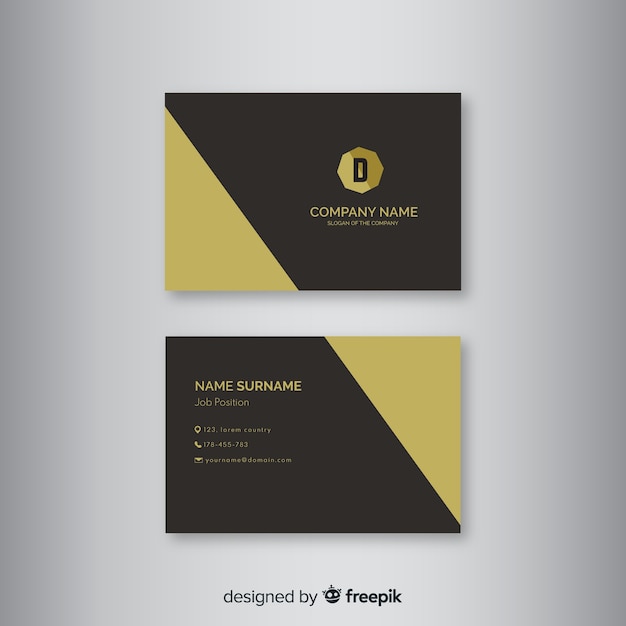 Free vector business card template