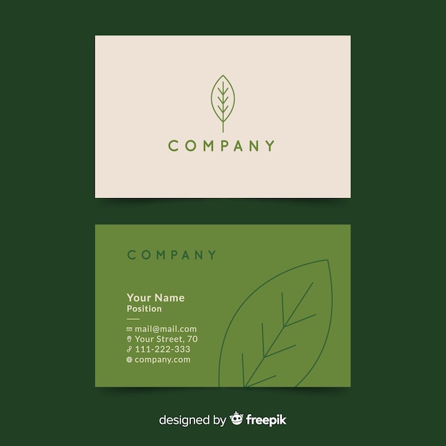 Business card template